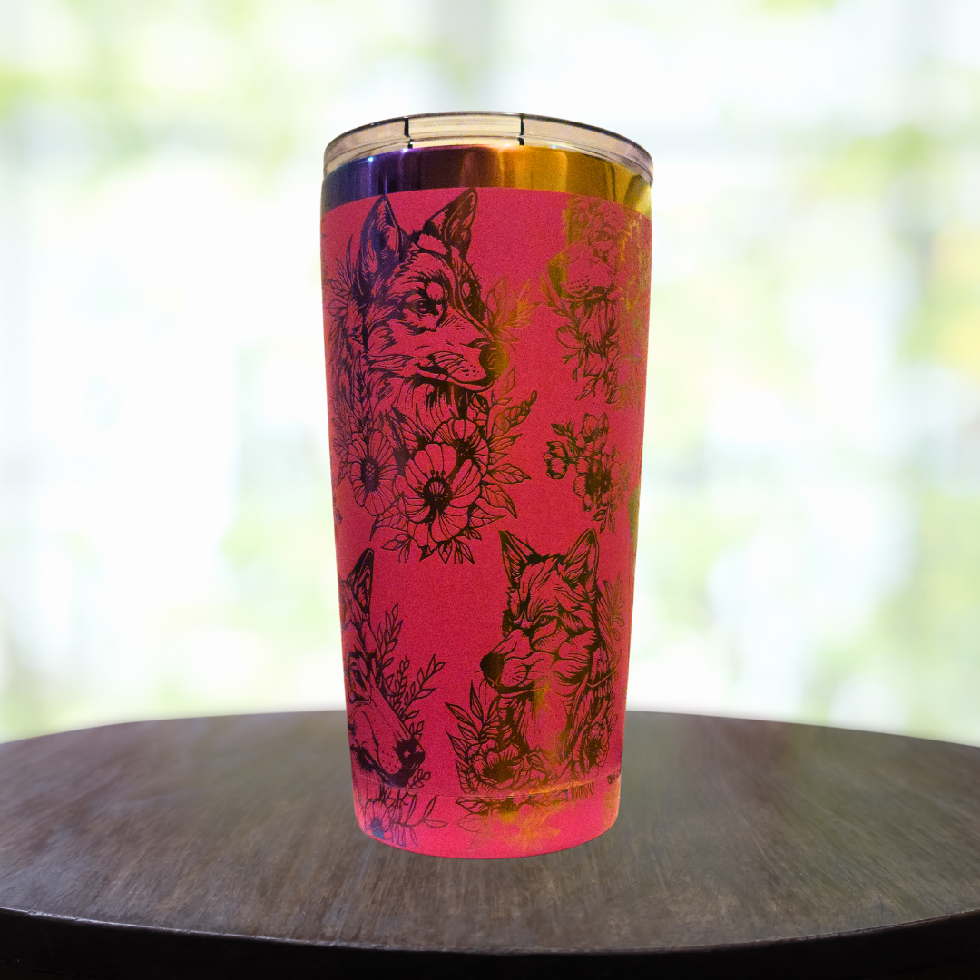 20oz Wolf Tumbler