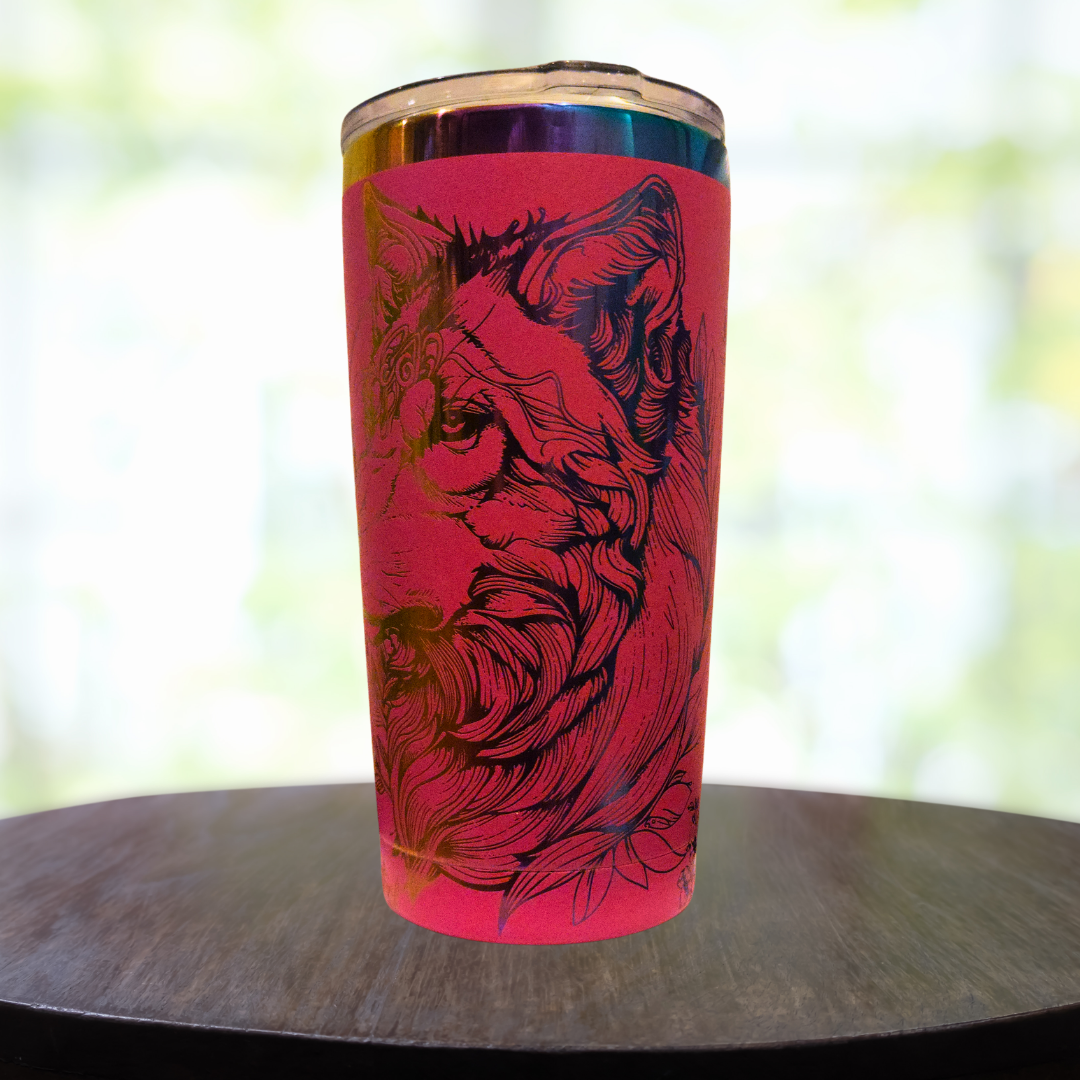 20oz Wolf Tumbler