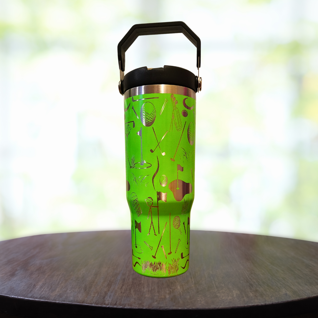 30oz Swing Handle Golf Tumbler