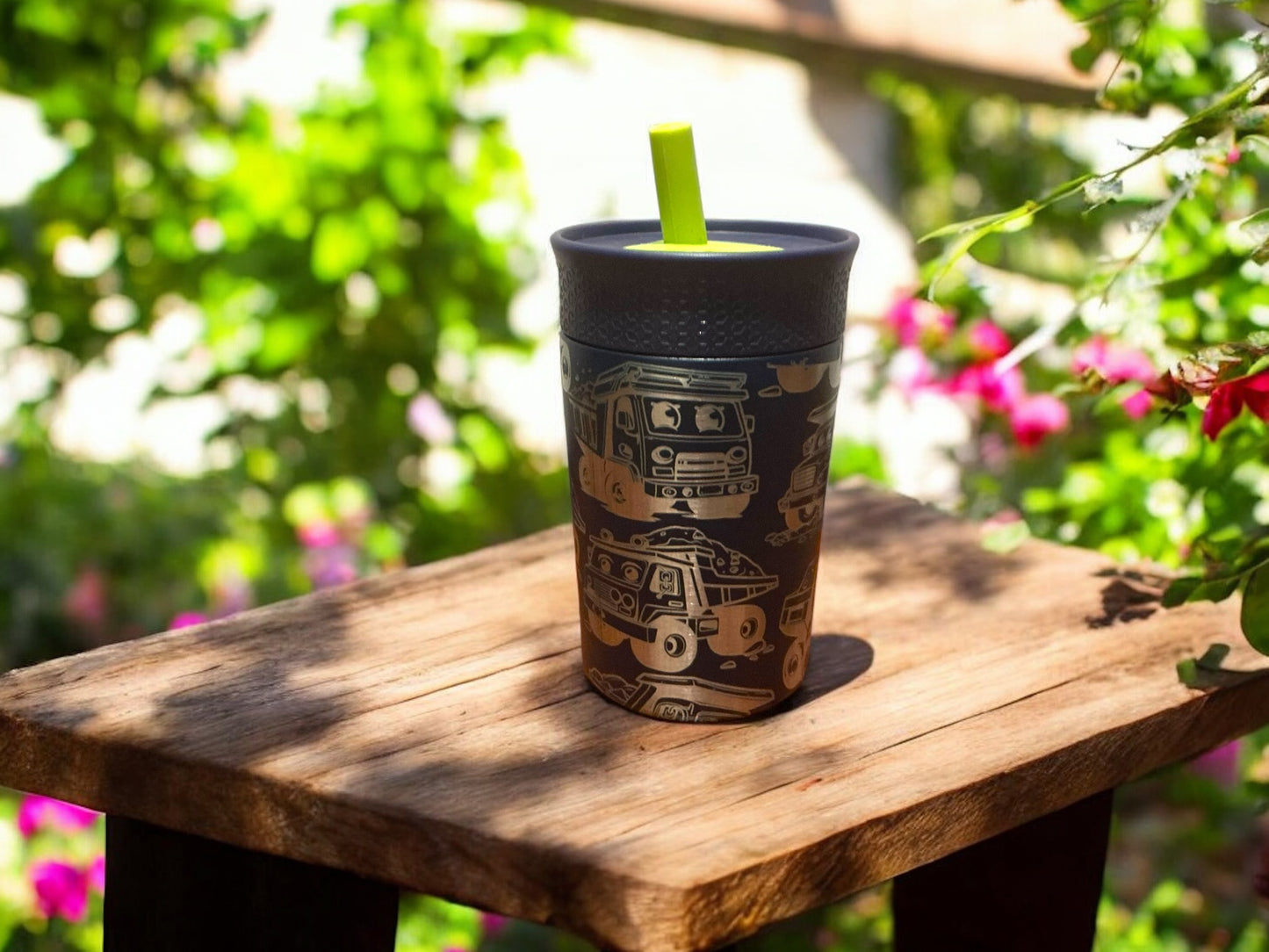 12oz Kid’s Leakproof Construction Vehicle Tumbler