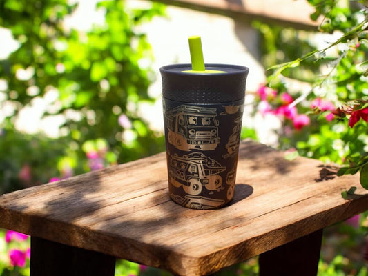 12oz Kid’s Leakproof Construction Vehicle Tumbler