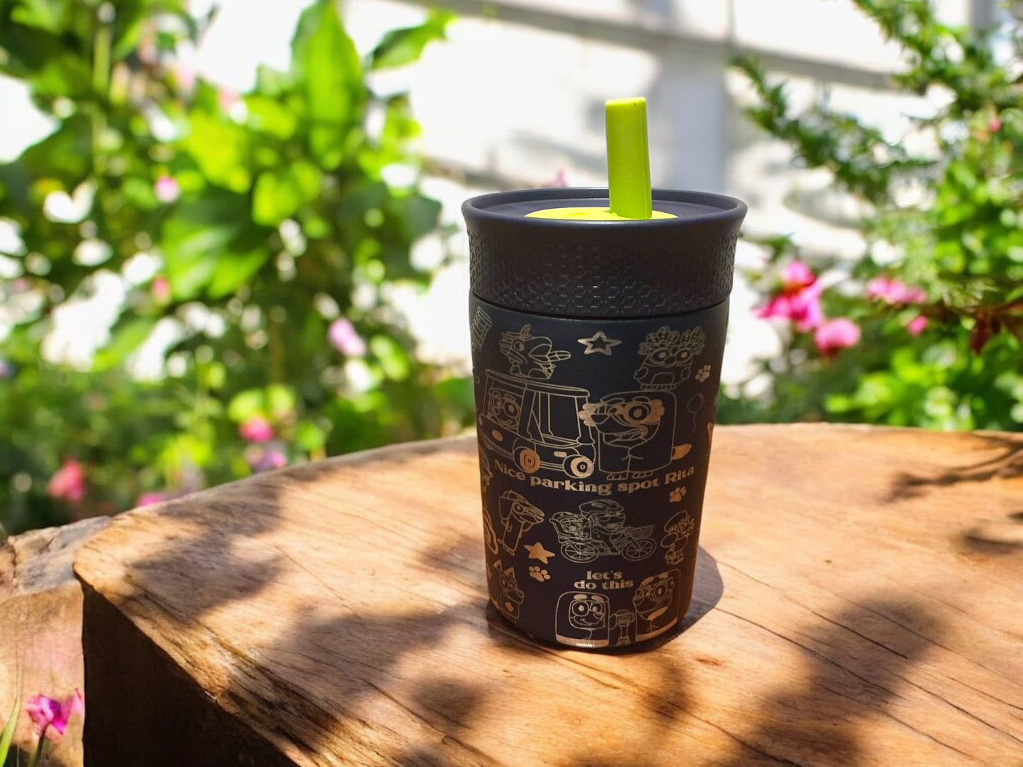 12oz Kid’s Leakproof Blue Dog Tumbler