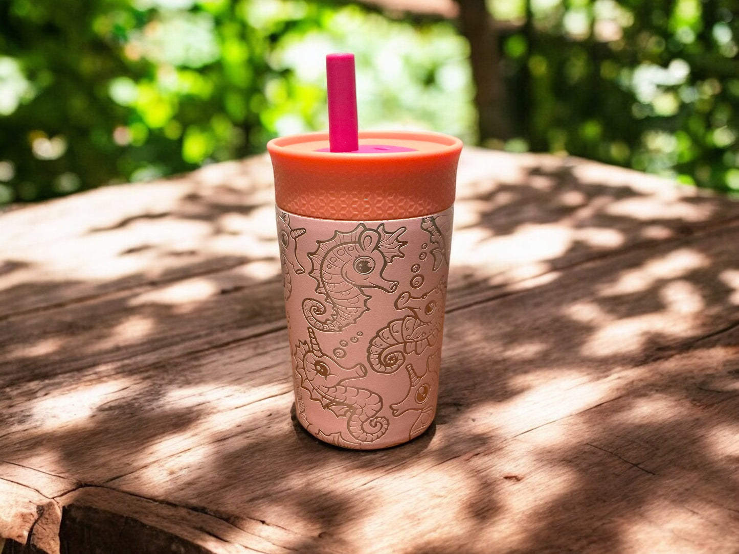 12oz Kid’s Leakproof Seahorse Tumbler