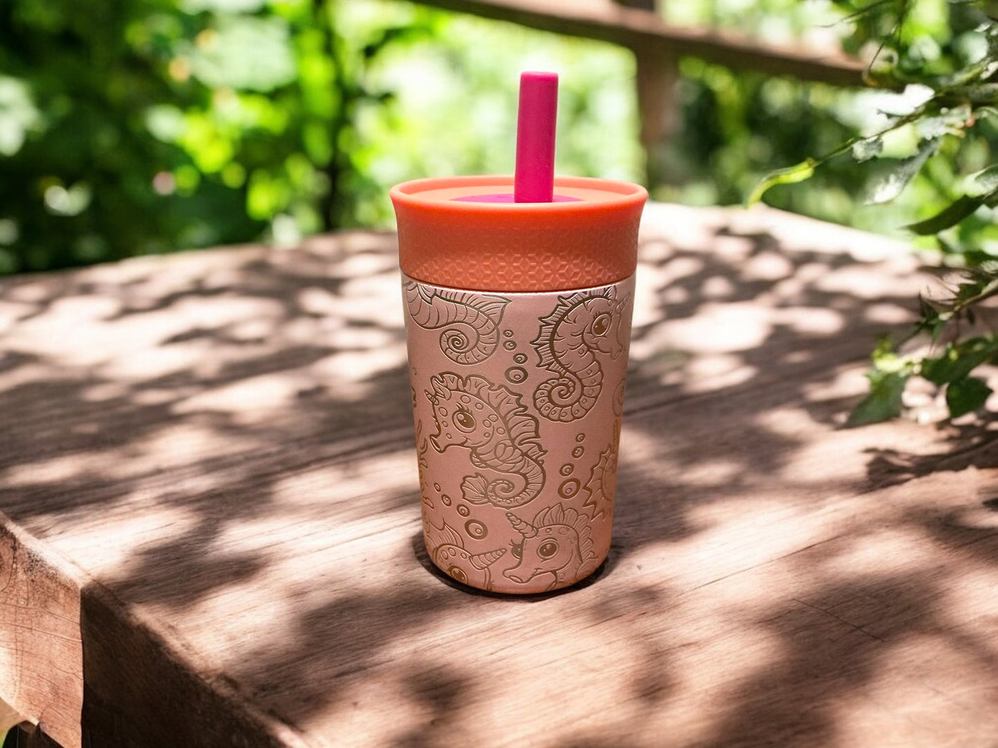 12oz Kid’s Leakproof Seahorse Tumbler