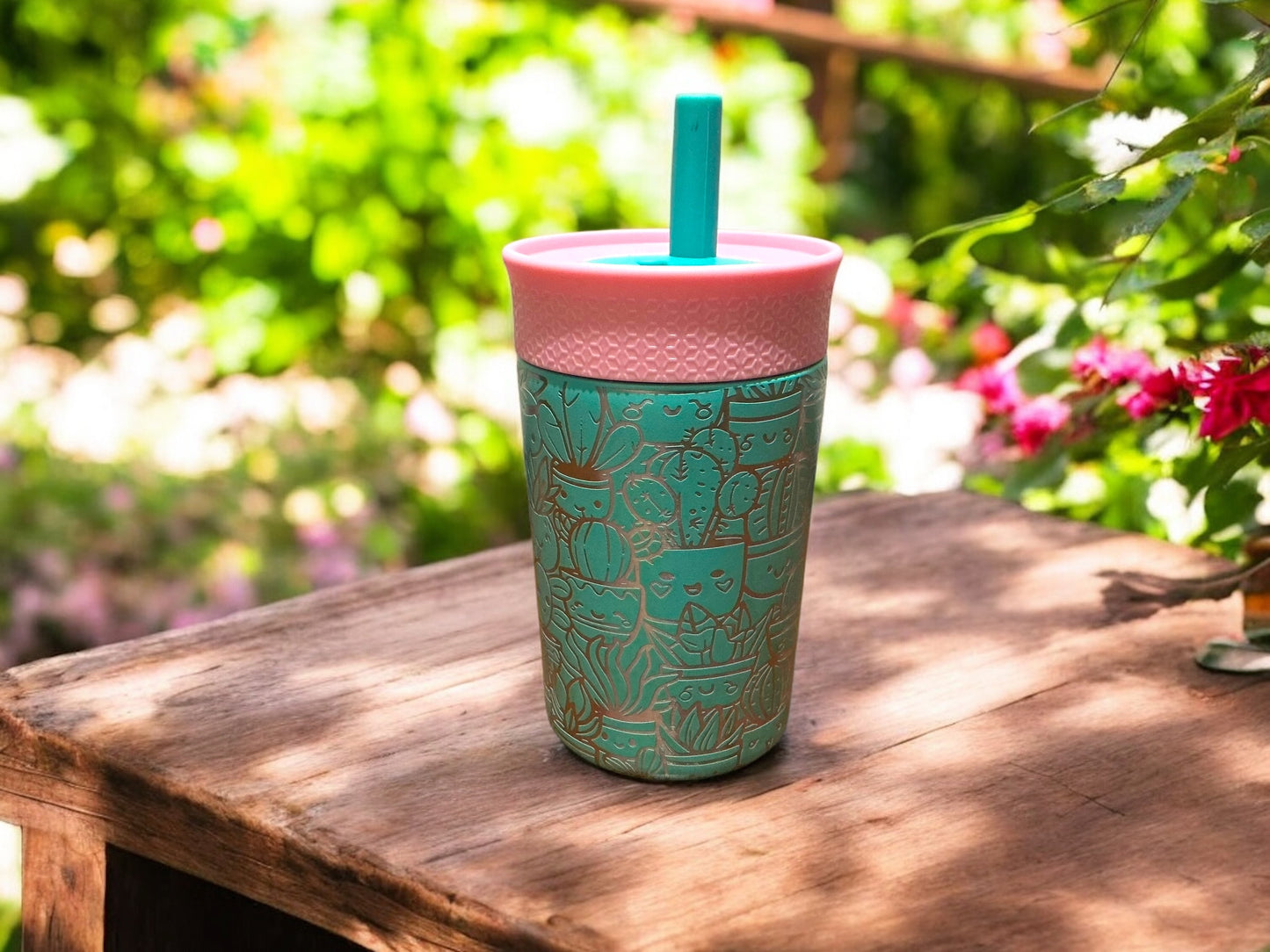 12oz Kid’s Leakproof Succulent Tumbler