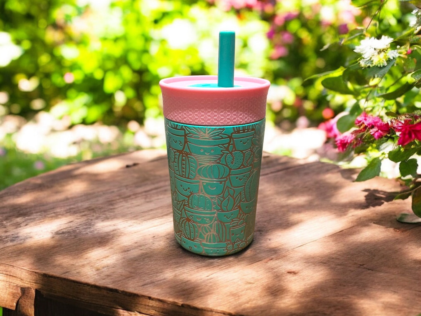 12oz Kid’s Leakproof Succulent Tumbler