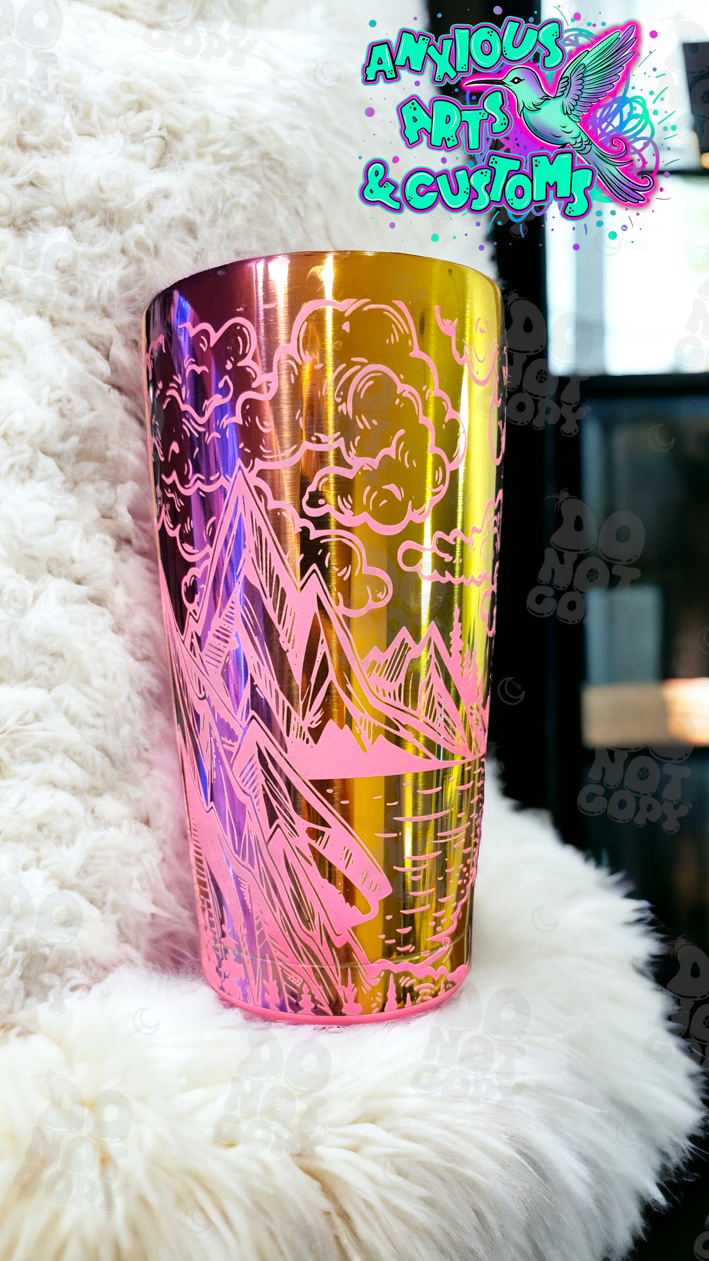 20oz Mountain Rainbow Tumbler