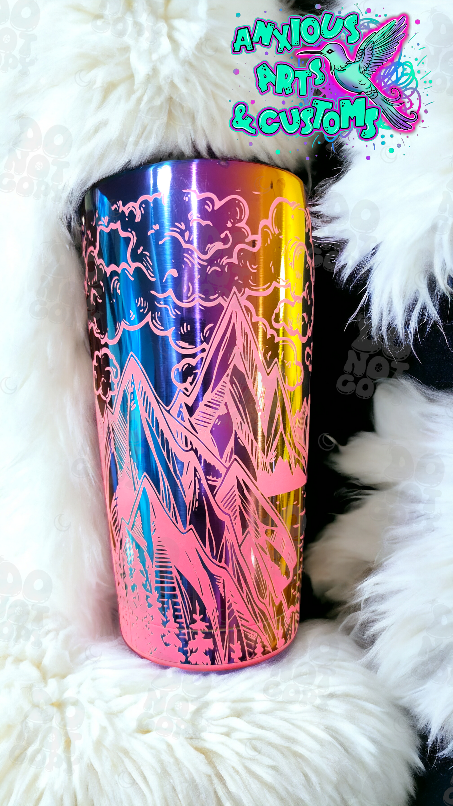 20oz Mountain Rainbow Tumbler