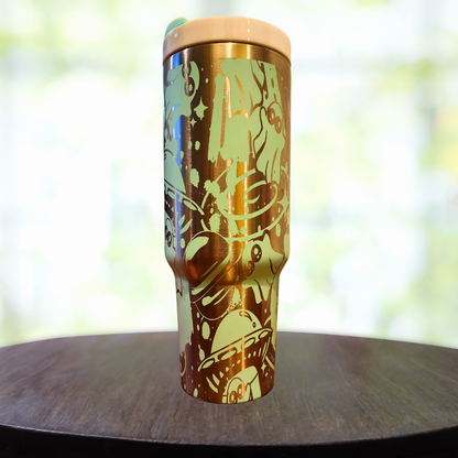 40oz Alien Ghost Tumbler