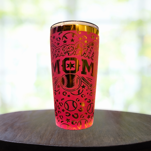 20oz Baseball Mom Tumbler