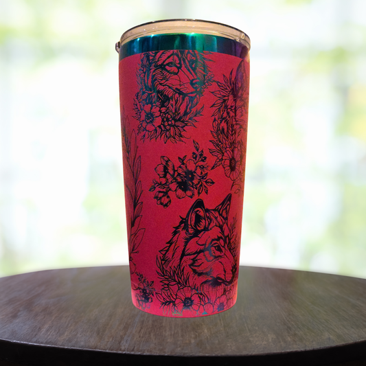 20oz Wolf Tumbler