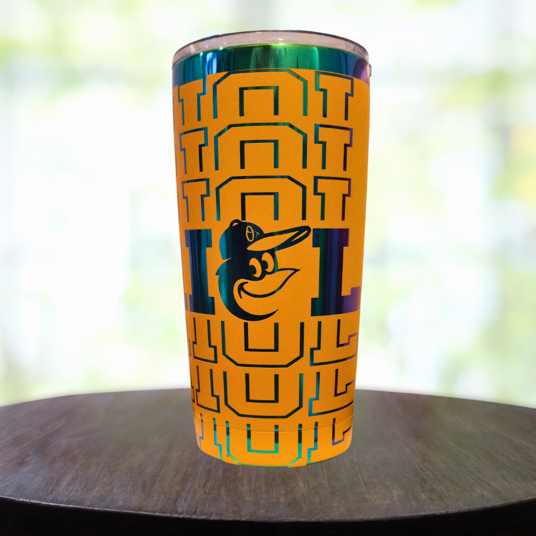 20oz Yellow Orioles Tumbler