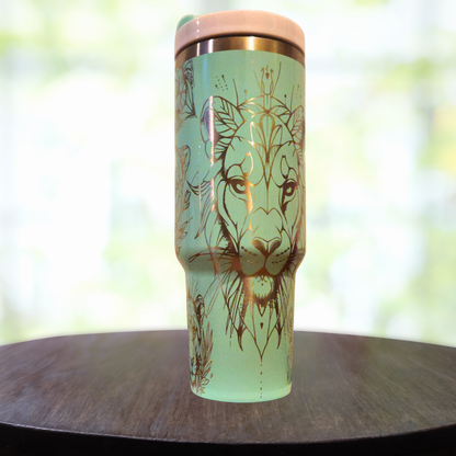 40oz Lion Tumbler