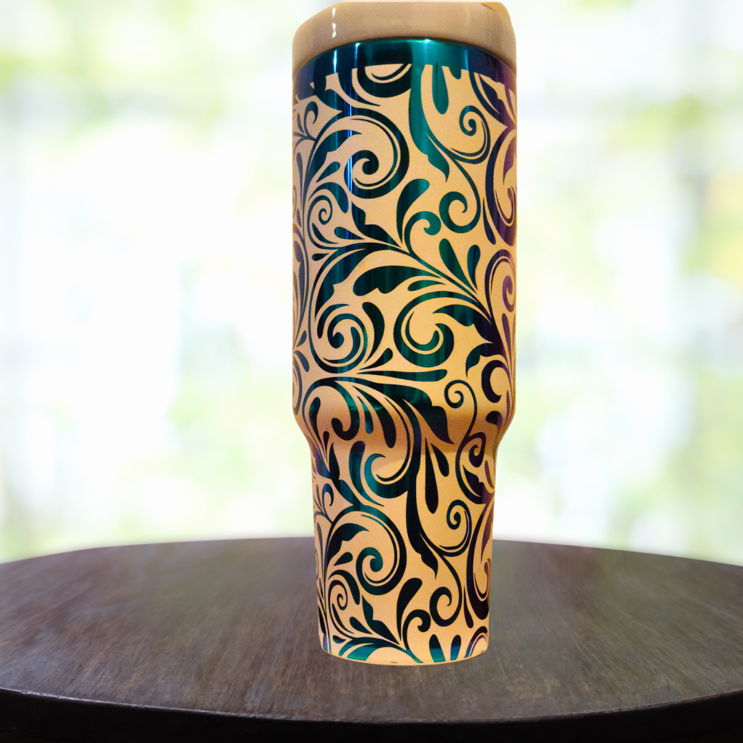 40oz Filigree Tumbler