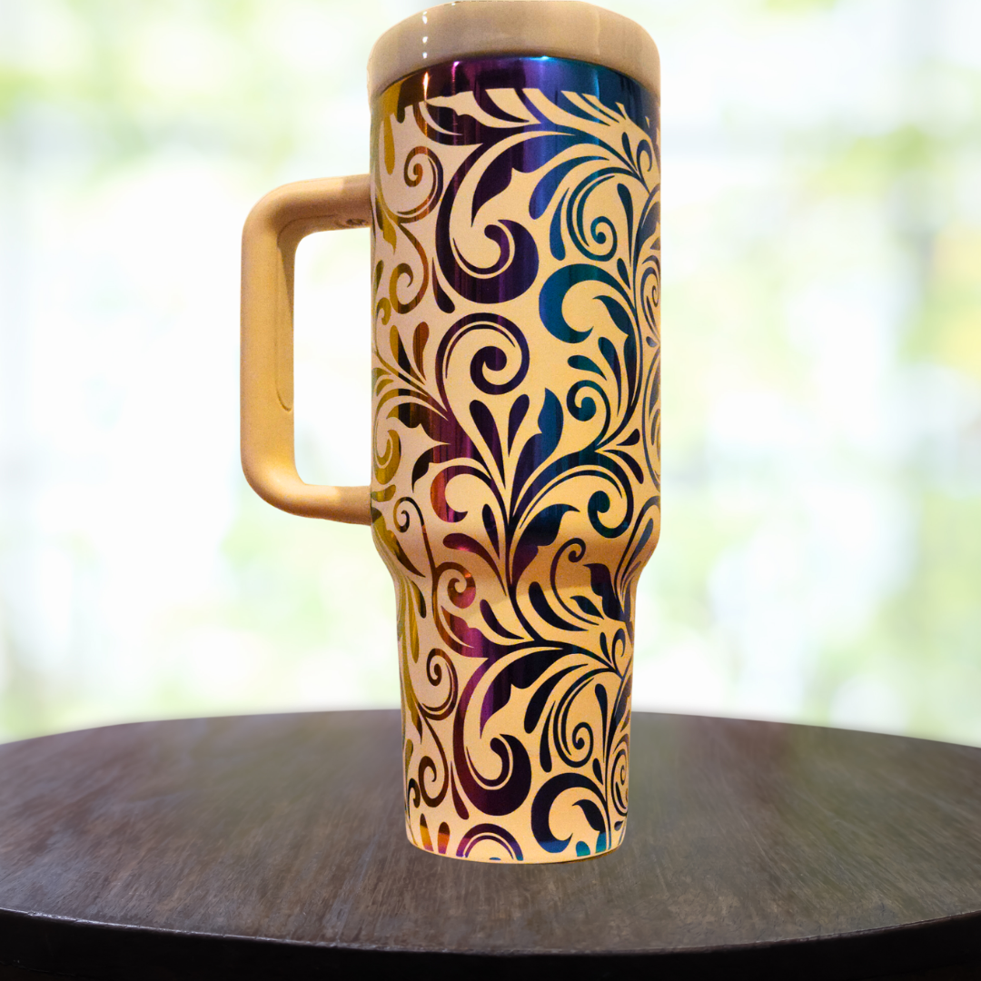 40oz Filigree Tumbler