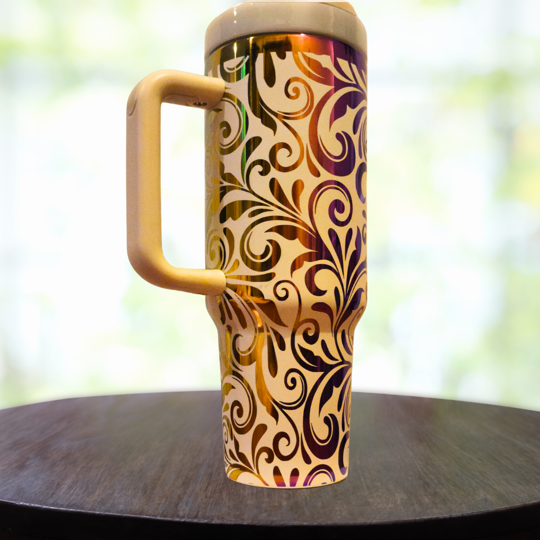 40oz Filigree Tumbler