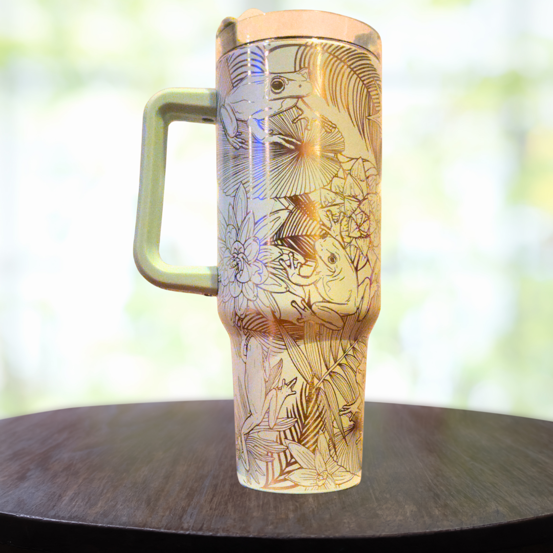 40oz Tree Frog Tumbler