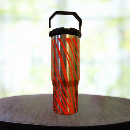 30oz Swing Handle Abstract Tumbler