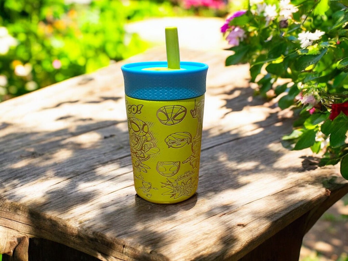 12oz Kid’s Leakproof Spidey Green Tumbler