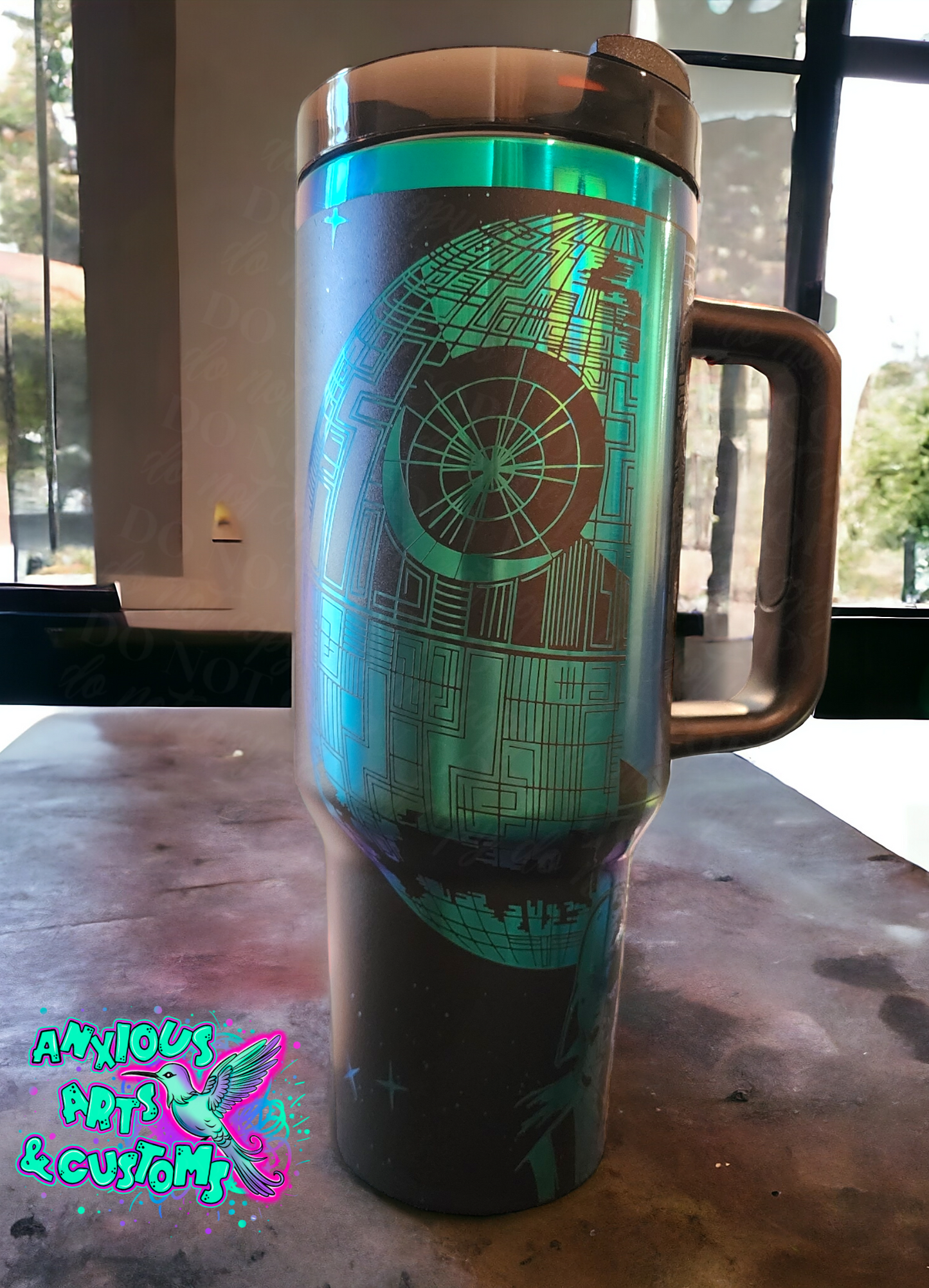 40oz Rainbow Star Wars